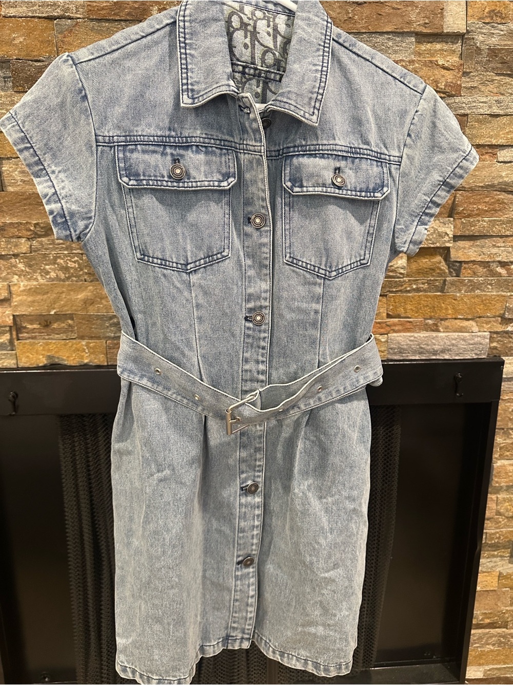Light Wash Denim Shirt Dress size S - Picture 1 of 6